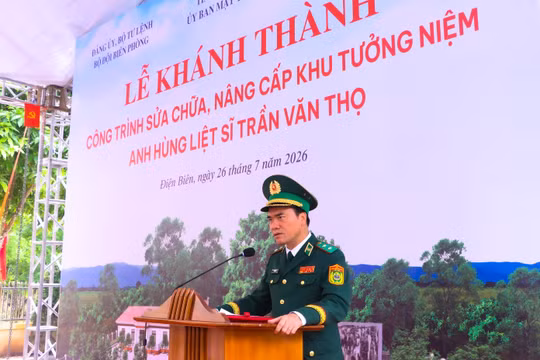 Khánh thành công trình sửa chữa, nâng cấp “địa chỉ đỏ” tri ân Anh hùng liệt sĩ Trần Văn Thọ