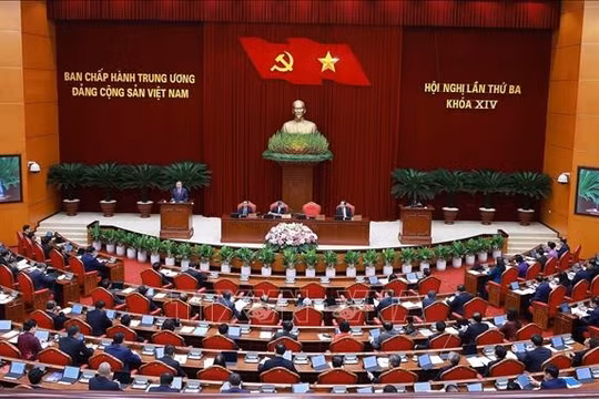 Thông cáo báo chí về ngày làm việc thứ tư Hội nghị Trung ương 3, khóa XIV