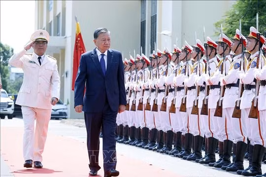 Tổng Bí thư, Chủ tịch nước Tô Lâm thăm, làm việc tại Học viện Kỹ thuật và Công nghệ an ninh 