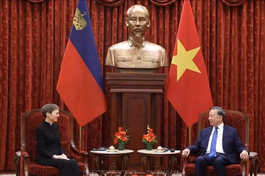 Tổng Bí thư, Chủ tịch nước Tô Lâm tiếp Thủ tướng Công quốc Liechtenstein