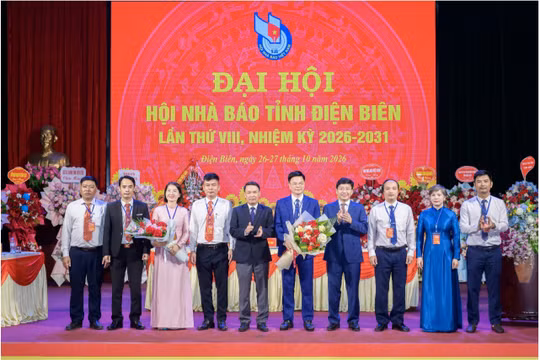 Ban Chấp hành Hội Nhà báo tỉnh Điện Biên khóa VIII, nhiệm kỳ 2026 - 2031 ra mắt Đại hội