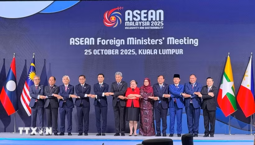 Các đại biểu tại Hội nghị Bộ trưởng Ngoại giao ASEAN. (Ảnh: Viên Luyến/TTXVN)