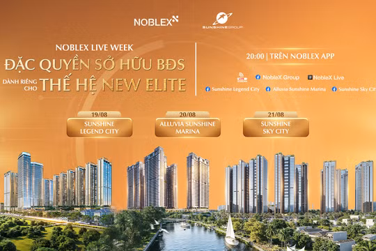 3 dự án “hot” bậc nhất của Sunshine Group lên sóng livestream từ 19-21/8, ưu đãi tới 300 triệu/căn