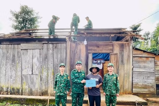 ‘Chiến dịch Quang Trung’: Bộ đội Biên phòng Lâm Đồng ‘sát cánh’ cùng dân vượt khó