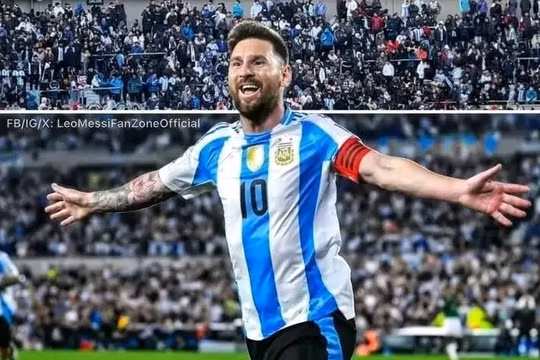 Messi vừa có trận sân nhà cuối cùng với đội tuyển Argentina. Ảnh: Instagram