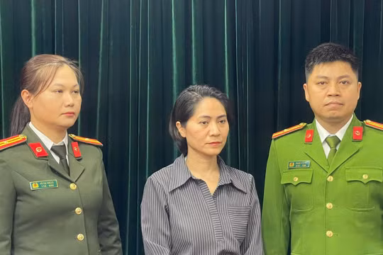Đối tượng Nguyễn Thị Thu Hà tại Cơ quan Công an