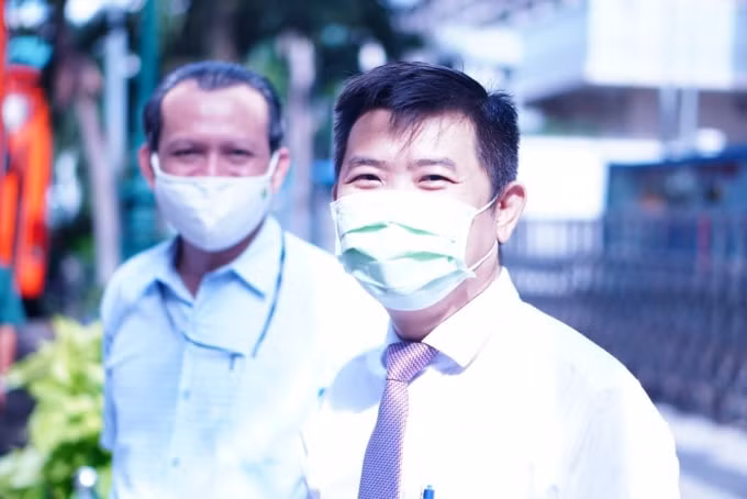 PGS.TS.BS Nguyễn Thanh Hiệp – Hiệu trưởng Trường ĐH Y khoa Phạm Ngọc Thạch rất tự hào về các tình nguyện viên của trường.
