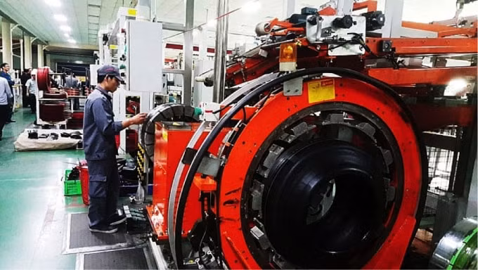Nhà xưởng sản xuất của Cao Su Miền Nam.