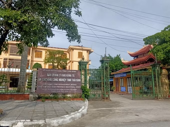 Ban Quản lý khu kinh tế và các khu công nghiệp tỉnh Thái Bình