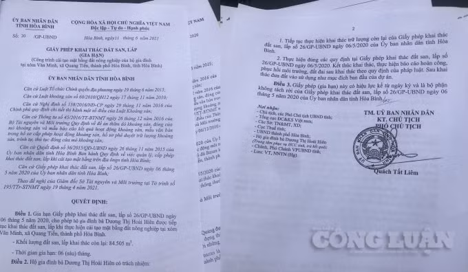 Có hay không việc lợi dụng cải tạo mặt bằng đất nông nghiệp để khai thác đất trái phép tại xóm Văn Minh (xã Quang Tiến)?