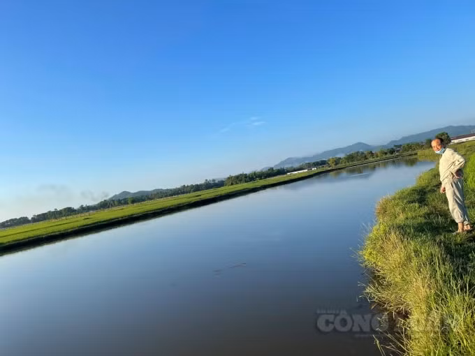 Dòng kênh chuyển màu đen kịt, xuất hiện nhiều váng đọng trên bề mặt nước và bốc mùi hôi thối