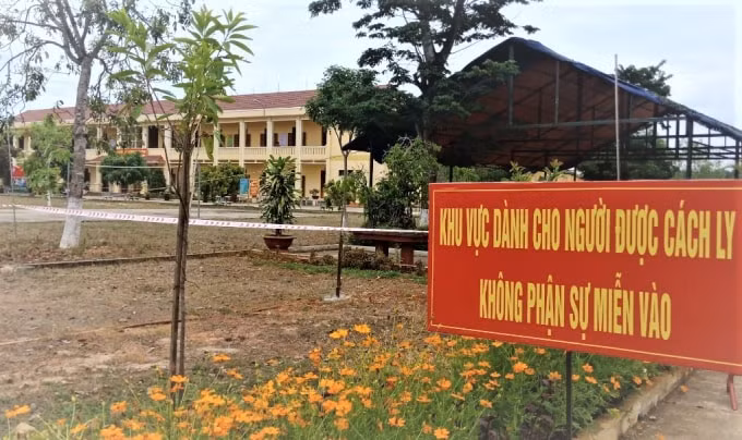 Một trong các khu cách ly đã sẵn sàng chờ đón những người con xa quê trở về.