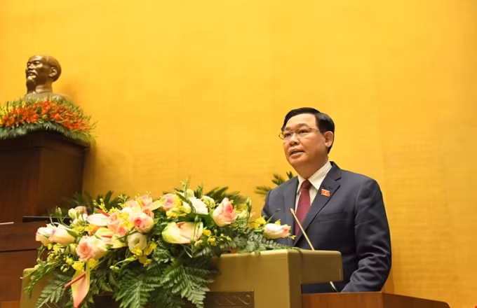 Chủ tịch Quốc hội Vương Đình Huệ.