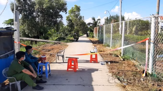 Một khu vực cách ly y tế tại tỉnh Bạc Liêu.