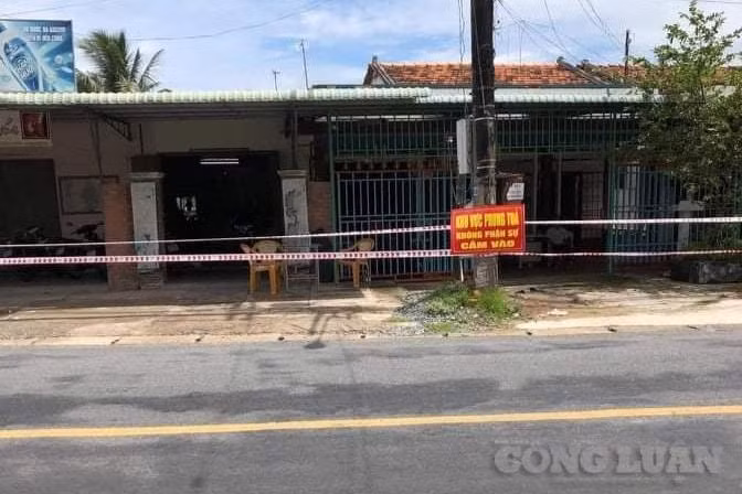 Nhà của gia đình bà H. sinh sống.