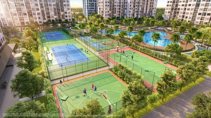 Hệ thống sân tập liên hoàn mang đến cuộc sống khỏe và năng động cho cư dân The Miami