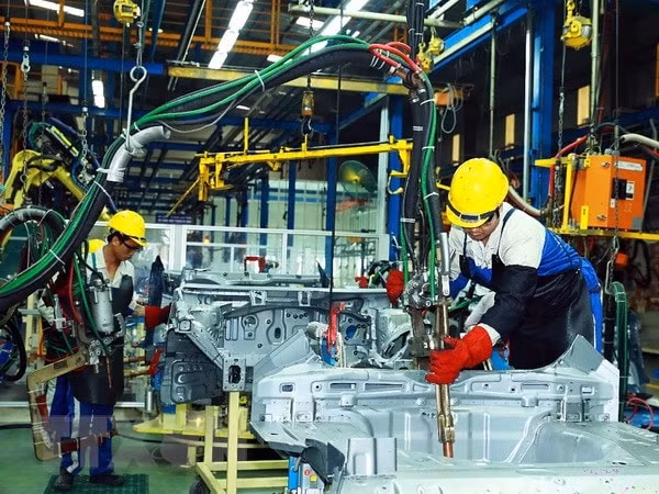 Tỷ lệ nội địa hóa ô tô Việt Nam ngày càng cao.