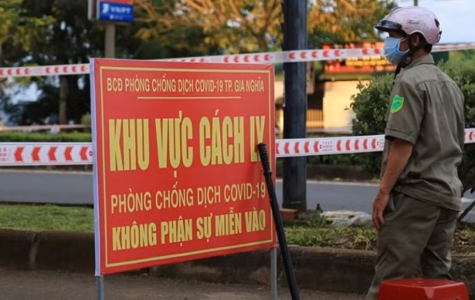 Đắk Nông phong tỏa toàn bộ TP Gia Nghĩa. Ảnh: Báo Đắk Nông