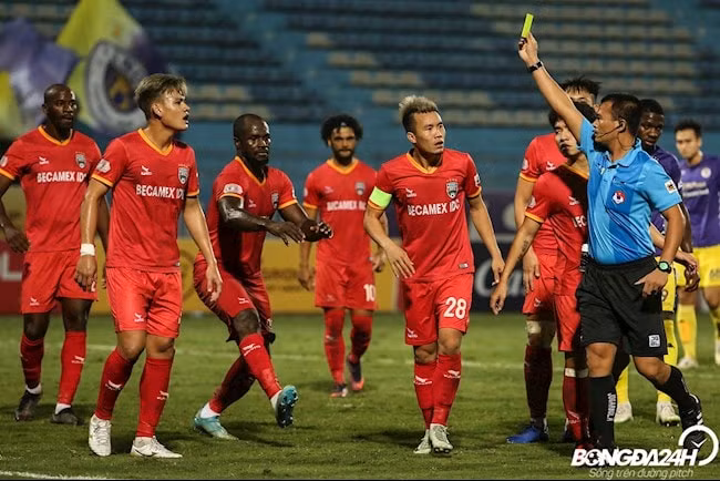 CLB Hà Nội 2-1 Becamex Bình Dương ở mùa giải V.League 2020. Ảnh: bongda24h.vn