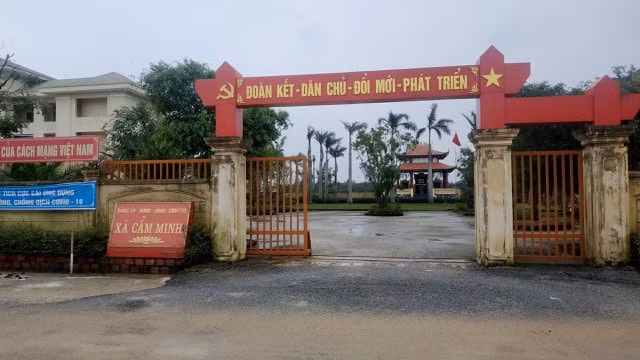 Hình ảnh trụ sở UBND xã Cẩm Minh nơi ông H. công tác. Ảnh: zingnews.vn