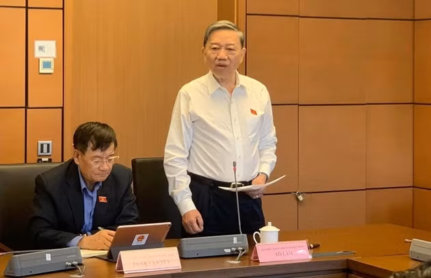 Bộ trưởng Bộ Công an Tô Lâm.