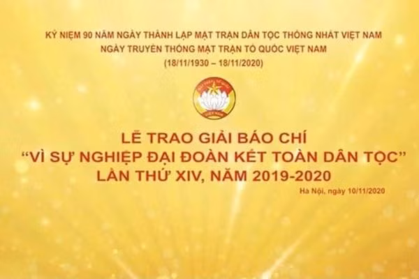 Lễ trao giải bắt đầu từ 20h00, ngày 10/11/2020 (thứ Ba) tại&nbsp;Nhà hát Âu Cơ, số 08 Huỳnh Thúc Kháng, Ba Đình, Hà Nội.