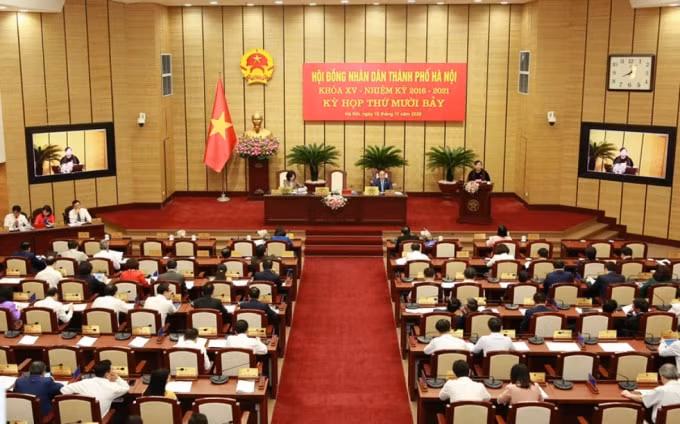 Kỳ họp chuyên đề HĐND TP sáng 10/11. Ảnh: VOV