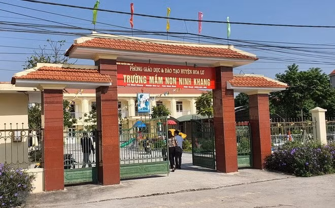 Trường mầm non nơi xảy ra vụ việc giáo viên bạo hành học sinh. Ảnh: soha.vn