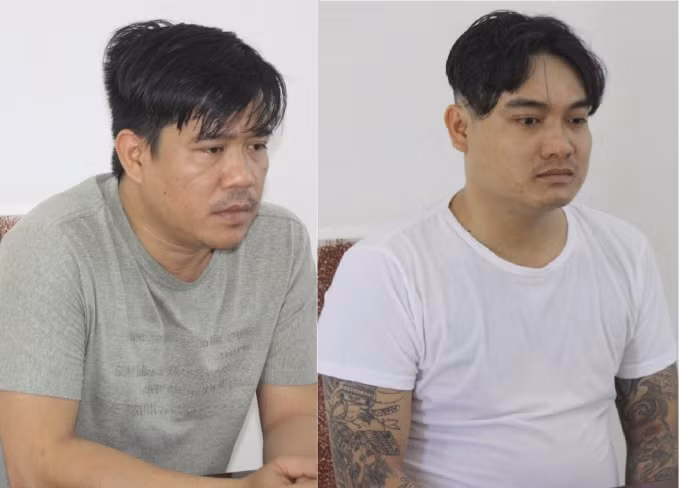 Đối tượng Bùi Trọng Quí (hình trái) và Nguyễn Nhật Huy. Ảnh: Cơ quan công an.