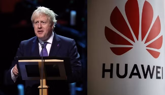 Chính phủ của Thủ tướng Johnson quyết định cấm các hãng viễn thông mua thiết bị của Huawei - Ảnh: Reuters/Getty