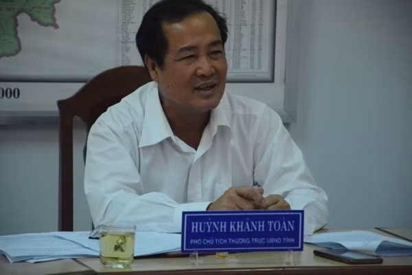 Ông Huỳnh Khánh Toàn, Phó Chủ tịch Thường trực UBND tỉnh Quảng Nam xin nghỉ trước 21 tháng