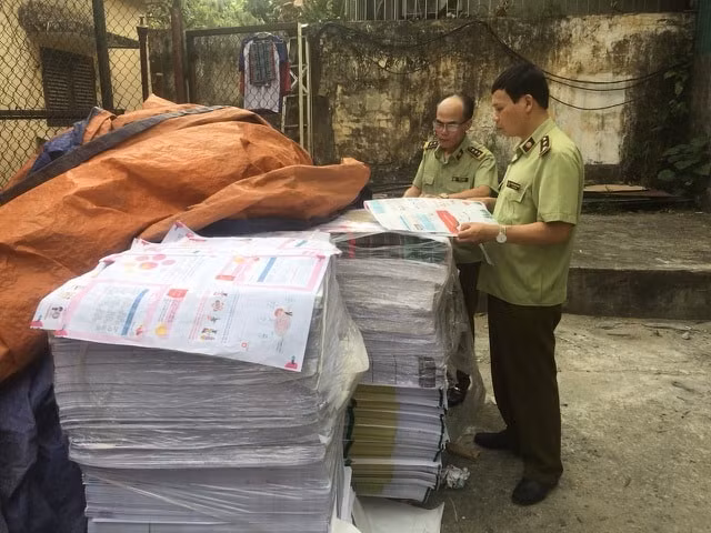 Lực lượng chức năng tiến hành kiểm đếm. Ảnh: TL.