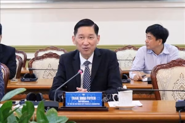 Phó Chủ tịch UBND TP Hồ Chí Minh Trần Vĩnh Tuyến. Ảnh: TTXVN