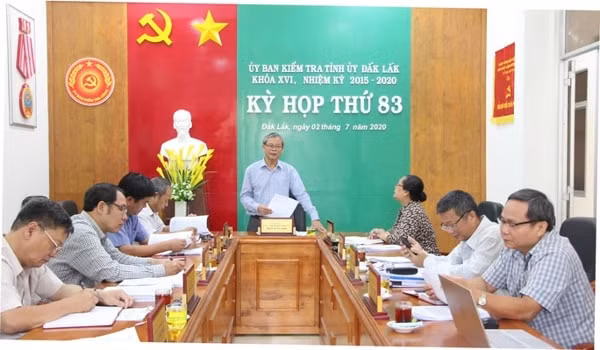 Kỳ họp thứ 83 của UBKT Tỉnh ủy Đắk Lắk