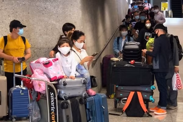 346 công dân Việt Nam từ Washington D.C, Mỹ, về nước an toàn trong chuyến bay mới nhất. Ảnh: Bộ Ngoại giao