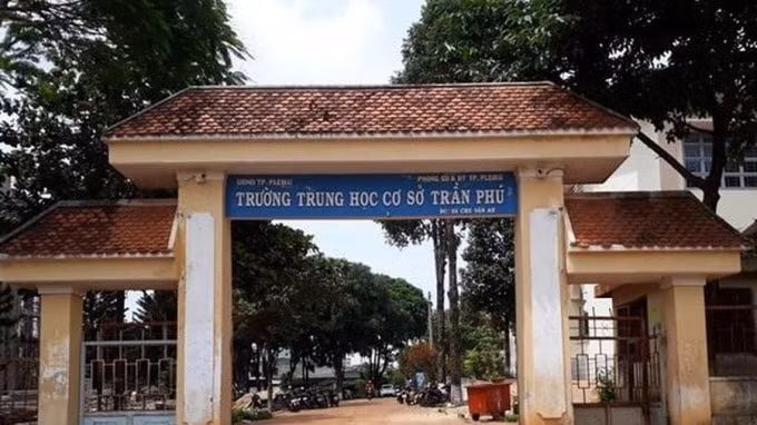 Trường THCS Trần Phú, TP. Pleiku. Ảnh: TL.