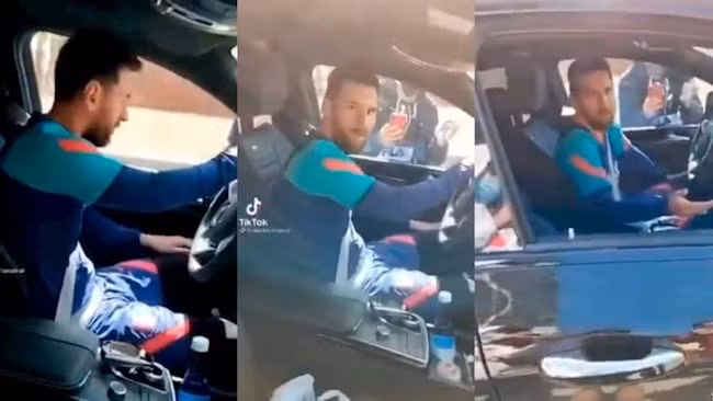 Messi nổi cáu khi bị nhóm CĐV Barca làm phiền sau một buổi tập mới đây. Ảnh: internet