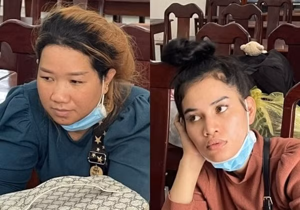 Hai phụ nữ xuất cảnh trái phép sang Campuchia. Ảnh: MTG