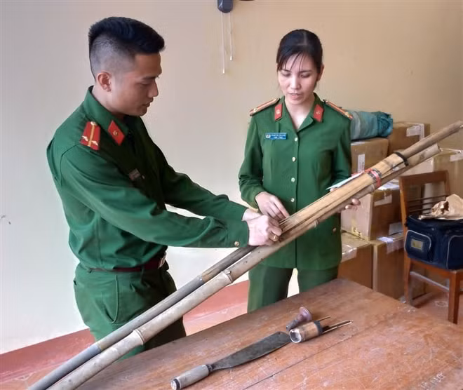 Vật chứng bị thu giữ. Ảnh: vtc.vn