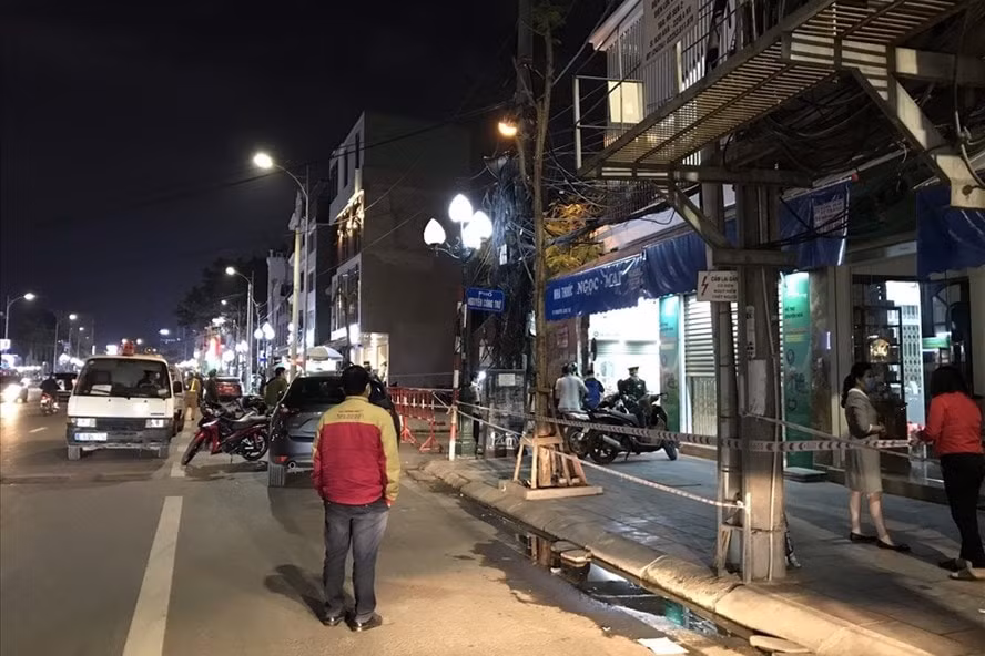 TP. Hải Phòng phong tỏa khu phố liên quan ca dương tính Covid-19. Ảnh: TL