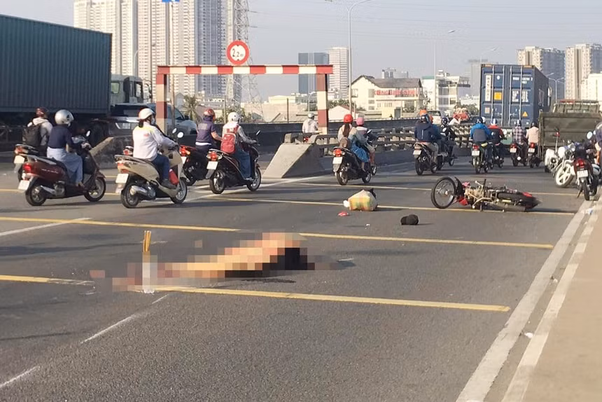 Tai nạn khiến người đàn ông làm nghề thợ hồ tử vong. Ảnh: Zingnews.vn