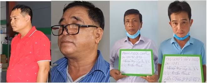 Nguyễn Thanh Sang, Nguyễn Văn Bình, Phạm Ngọc Châu và Nguyễn Văn Hiệp. Ảnh: vtc.vn