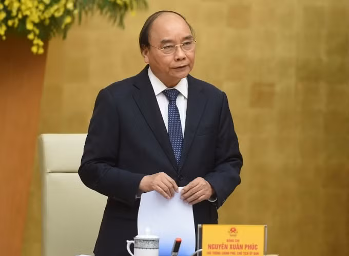 Thủ tướng Nguyễn Xuân Phúc phát biểu khai mạc cuộc họp.