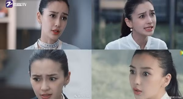 Biểu cảm trong diễn xuất của Angelababy bị đánh giá kém. Ảnh: Sohu.