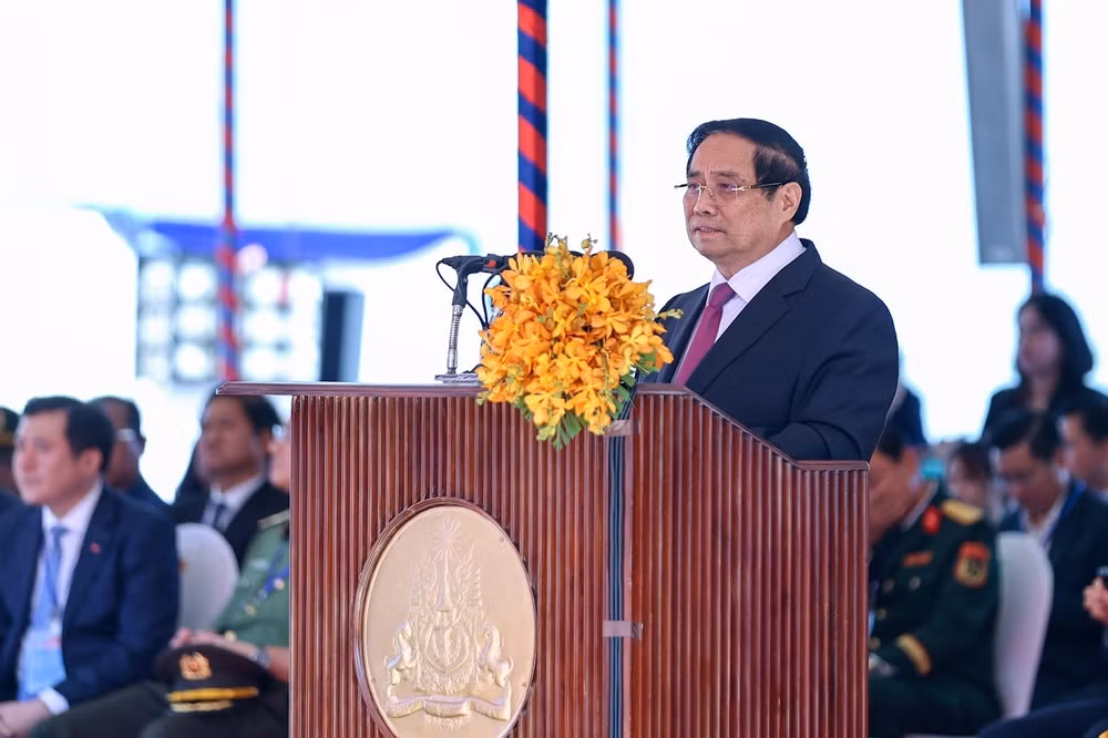 Thủ tướng Phạm Minh Chính cùng Thủ tướng Campuchia khai trương cặp cửa khẩu quốc tế mới- Ảnh 6.