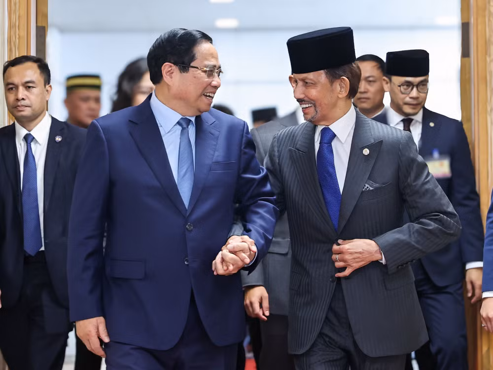Thủ tướng Phạm Minh Chính hội kiến Quốc vương Brunei- Ảnh 1.