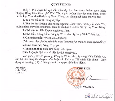 phan ung ky la cua lanh dao tp vinh yen truoc thong tin dau hieu bat thuong trong dau thau tai phuong dong tam hinh 3