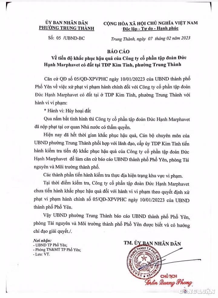 bai 3 bi xu phat 90 trieu dong cong ty duc hanh marphavet van chay i khac phuc hau qua hinh 3