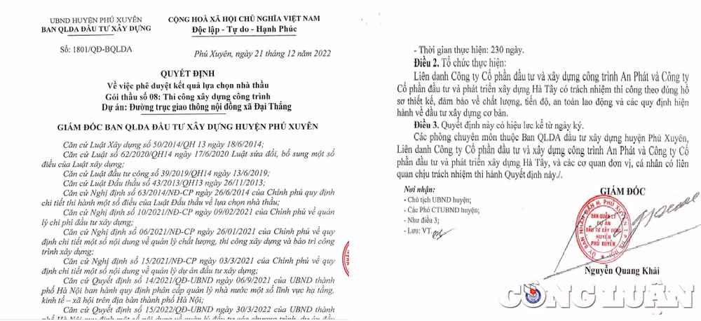 cong ty an phat ke khai gian lan dung thong tin nhan su don vi khac di dau thau hinh 3