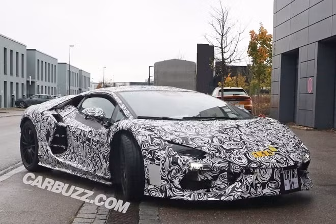 hinh anh moi nhat cua lamborghini aventador hybrid v12 hinh 2